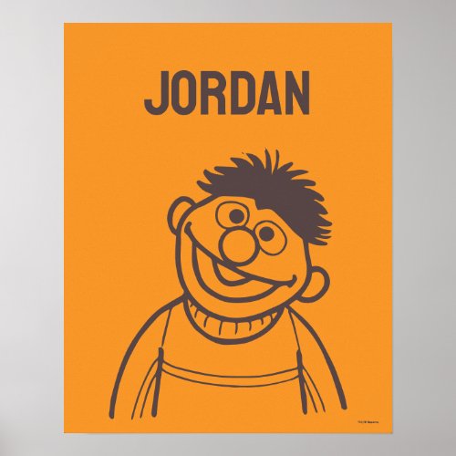 Sesame Street  Ernie Bright  Add Your Name Poster