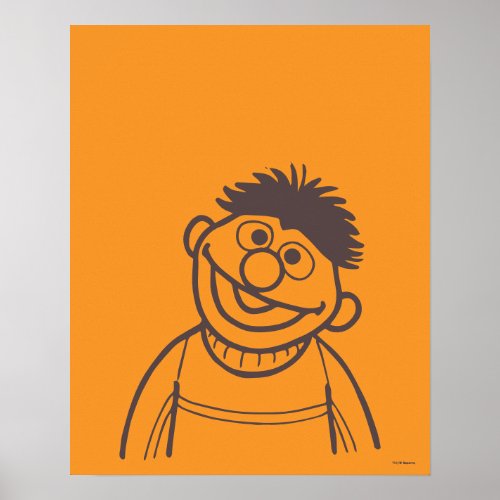 Sesame Street  Ernie Bright Poster
