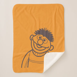 Sesame Street Ernie Bright Sherpa Blanket