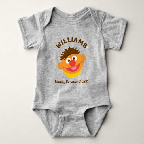 Sesame Street  Ernie Family Vacation Baby Bodysuit