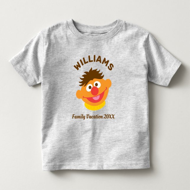 Sesame Street | Ernie Family Vacation Toddler T-shirt (Front)