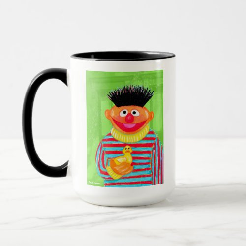 Sesame Street  Ernie with Rubber Duckie Mug