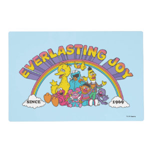 Sesame Street Everlasting Joy Since 1969 Placemat