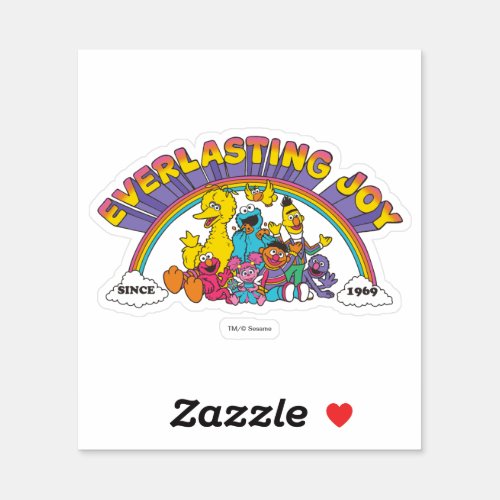 Sesame Street  Everlasting Joy Since 1969 Sticker