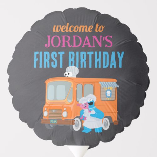 Sesame Street Foodie Truck Birthday Balloon