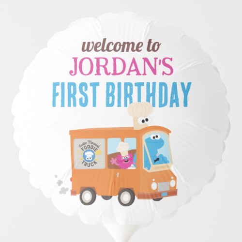 Sesame Street Foodie Truck Birthday Balloon