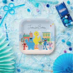 Sesame Street Friends Kids Birthday Paper Plates