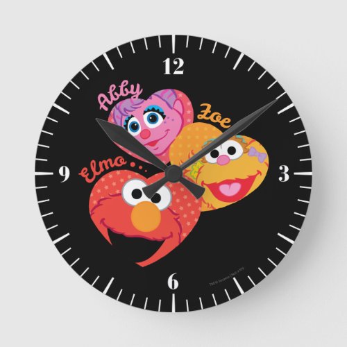 Sesame Street Friends Round Clock