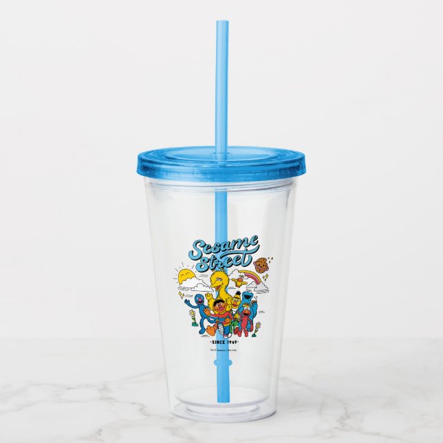 Sesame Street | Friends Since 1969 Acrylic Tumbler (Front)