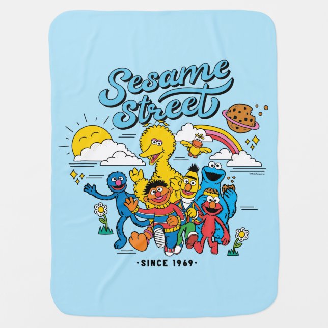 Sesame Street | Friends Since 1969 Baby Blanket (Front)