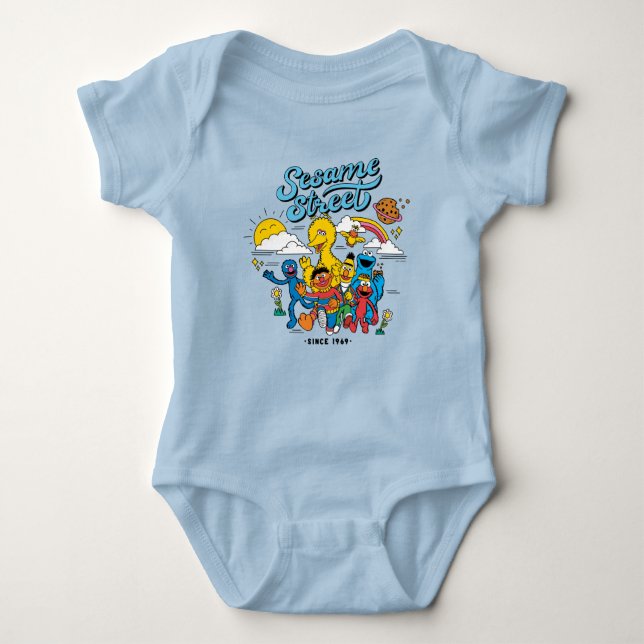 Sesame Street | Friends Since 1969 Baby Bodysuit (Front)
