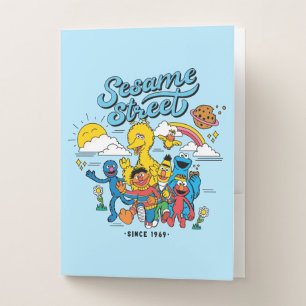 Sesame Street Friends Since 1969 Pocket Folder