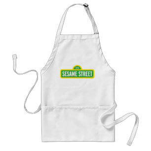 Sesame Street Full Color Logo Adult Apron