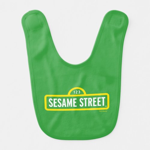 Sesame Street  Full Color Logo Baby Bib