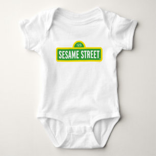 Sesame Street Full Color Logo Baby Bodysuit