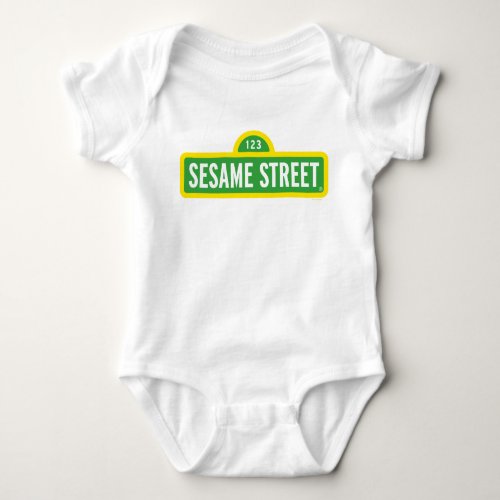 Sesame Street  Full Color Logo Baby Bodysuit