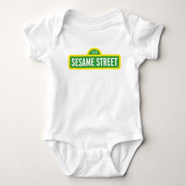 Sesame Street | Full Color Logo Baby Bodysuit (Front)