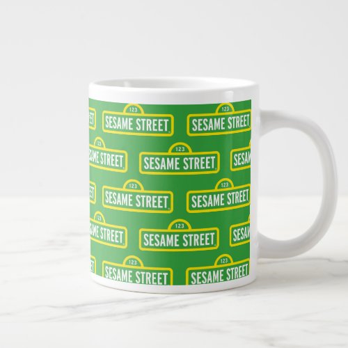 Sesame Street  Full Color Logo Giant Coffee Mug
