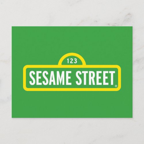 Sesame Street  Full Color Logo Postcard