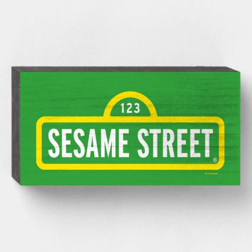 Sesame Street  Full Color Logo Wooden Box Sign