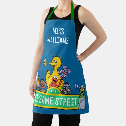 Sesame Street  Full Color With Pals  Add Name Apron