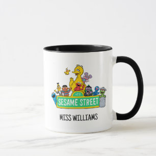 Sesame Street Full Color With Pals Add Name Mug