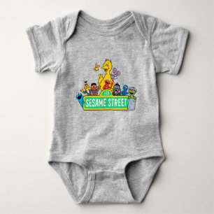 Sesame Street Full Color With Pals Baby Bodysuit