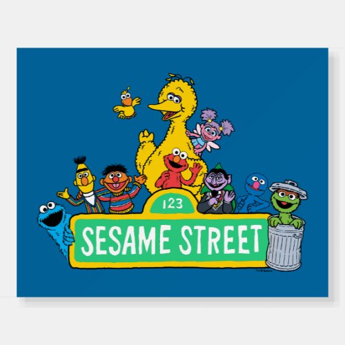 Sesame Street  Full Color With Pals Foam Board