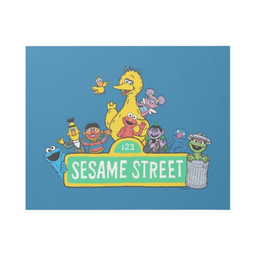 Sesame Street  Full Color With Pals Gallery Wrap