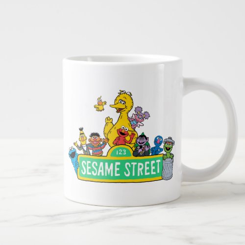Sesame Street  Full Color With Pals Giant Coffee Mug