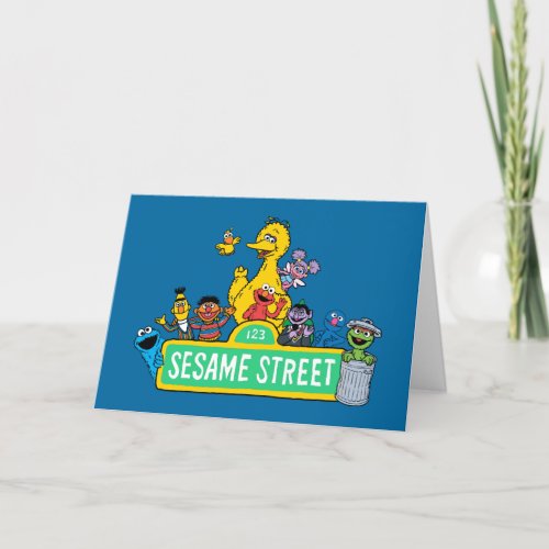 Sesame Street  Full Color With Pals Holiday Card