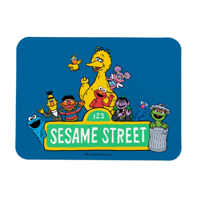 Sesame Street | Full Color With Pals Magnet (Horizontal)