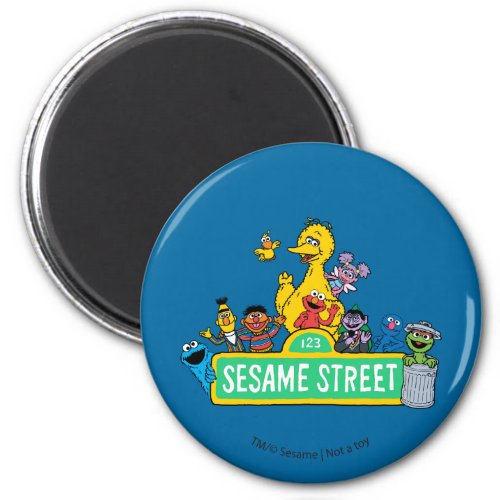 Sesame Street  Full Color With Pals Magnet