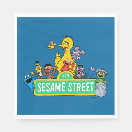Sesame Street  Full Color With Pals Napkins