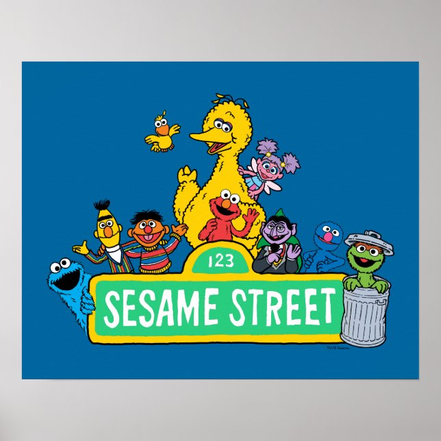 Sesame Street | Full Color With Pals Poster (Front)