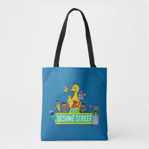 Sesame Street  Full Color With Pals Tote Bag