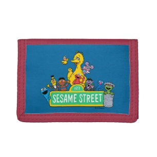 Sesame Street   Full Color With Pals Trifold Wallet