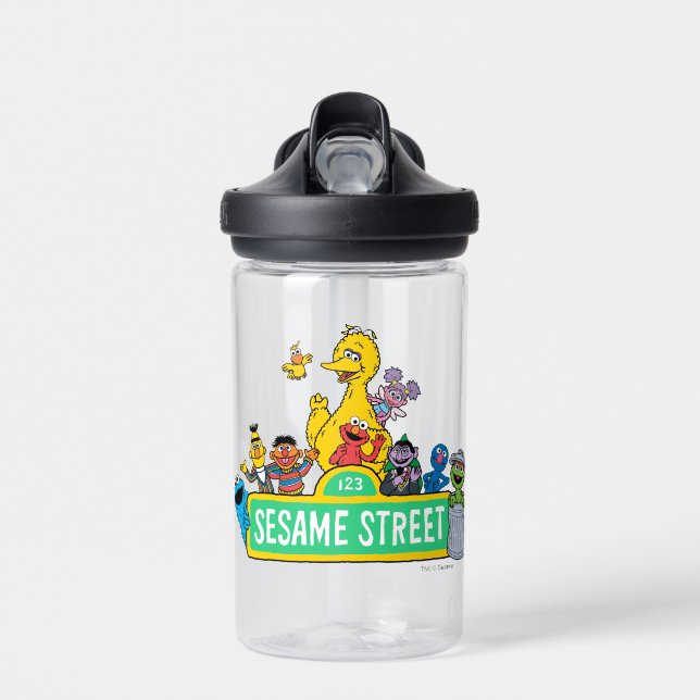 Sesame Street | Full Color With Pals Water Bottle (Front)
