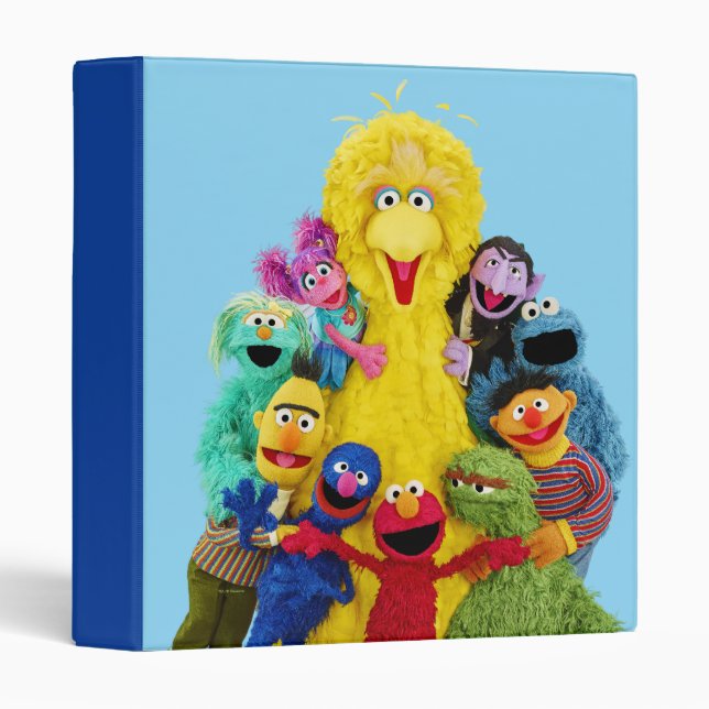 Sesame Street | Fun Colorful Pals Portrait 3 Ring Binder (Front/Spine)