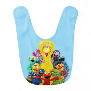Sesame Street | Fun Colorful Pals Portrait Baby Bib