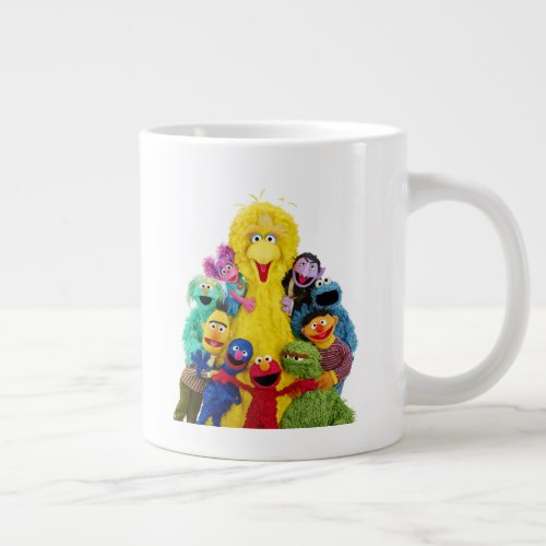 Sesame Street  Fun Colorful Pals Portrait Giant Coffee Mug