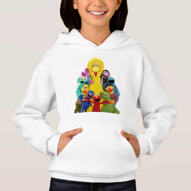 Sesame Street | Fun Colorful Pals Portrait Hoodie (Front)