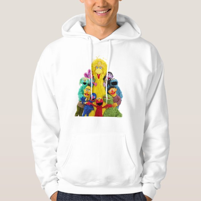 Sesame Street | Fun Colorful Pals Portrait Hoodie (Front)