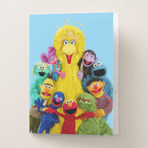 Sesame Street Fun Colorful Pals Portrait Pocket Folder