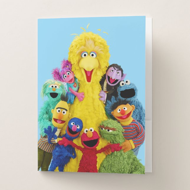 Sesame Street | Fun Colorful Pals Portrait Pocket Folder (Front)
