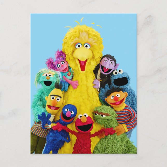 Sesame Street | Fun Colorful Pals Portrait Postcard (Front)