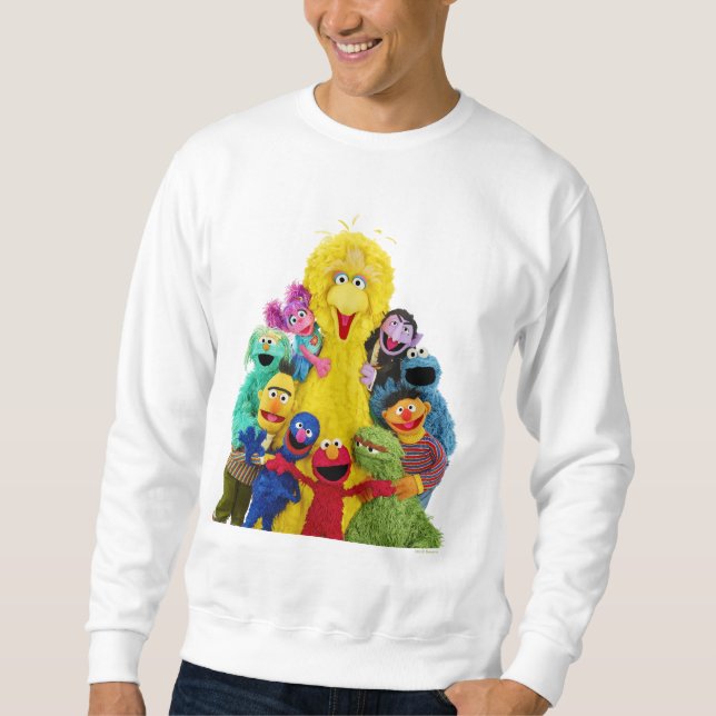 Sesame Street | Fun Colorful Pals Portrait Sweatshirt (Front)