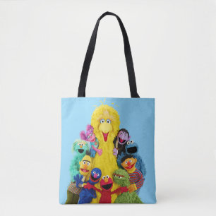 Sesame Street Fun Colorful Pals Portrait Tote Bag