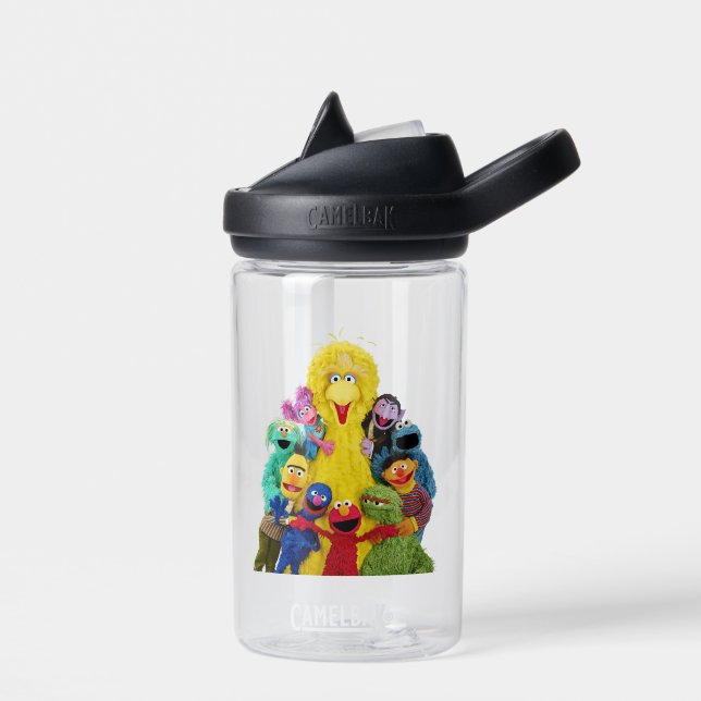 Sesame Street | Fun Colorful Pals Portrait Water Bottle (Left)