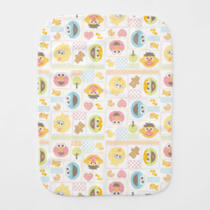 Sesame Street Furry Friends Pattern Burp Cloth